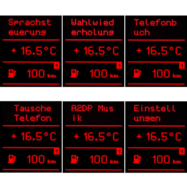 Freisprecheinrichtung mit Musikstreaming kX-3 AUDI, SEAT V2 Bluetooth